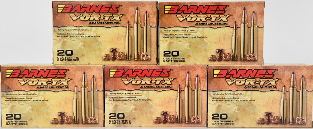 100 Rounds Barnes VOR-TX .25-06 Remington Ammo: Barnes VOR-TX .25-06 Remington Ammunition 100 Rounds 100 Grain Barnes Tipped TSX Boat Tail Lead Free Projectile Barnes VOR-TX ammunition forms the perfect union between precision and performance. Load