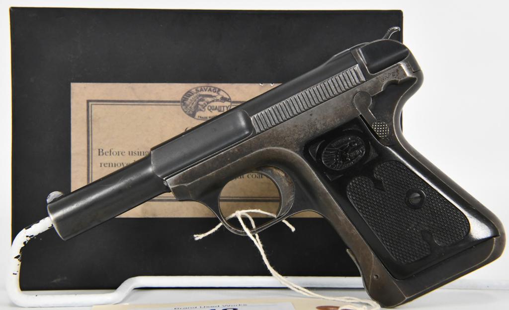 Savage Model 1917 Pocket Pistol .32 Cal: Up Next We Have a Savage Model 1917 Pocket Pistol Chambered in .32, Comes With One Factory Magazine, In a Reproduction Box Serial #235098 Dates to 1920. Basically a slight variation of the Model 1907,