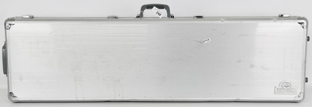 Large Heavy Duty Redhead Locking Rifle Hardcase: Large Heavy Duty Redhead Locking Rifle Hardcase With Key & Carrying Handle, Measures 51" Long & 14" Width With Wheels For Rolling