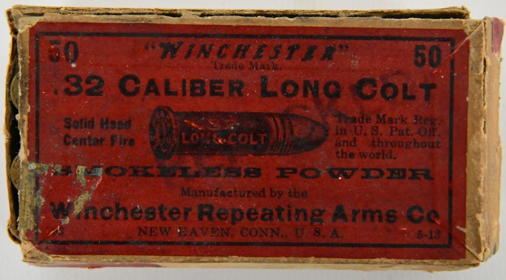 50 Rounds Of Winchester .32 Long Colt: 50 Rounds Of Winchester .32 Long Colt Smokeless Powder Repeating Arms
