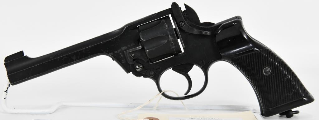 Enfield No. 2 MK 1 Double Action Revolver .38 S&W: Up Next We Have a British Enfield No2 Mk1 Revolver. Informally known as the "Tanker Model" due to the requests of the Armored Corps for the hammer spur to be removed as it caught up on equipment durin