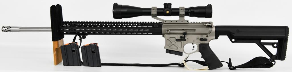 Brand New SPF Predator XT Custom Build .300 OSSM: Up Next We Have a Brand New and Highly Customized AR-15! Here We Have a SPF Stiller Predator XT Billet Lower Chambered in .300 OSSM, Upper Billet Dtech With 22" Ultra Match Fluted Barrel With Custom M
