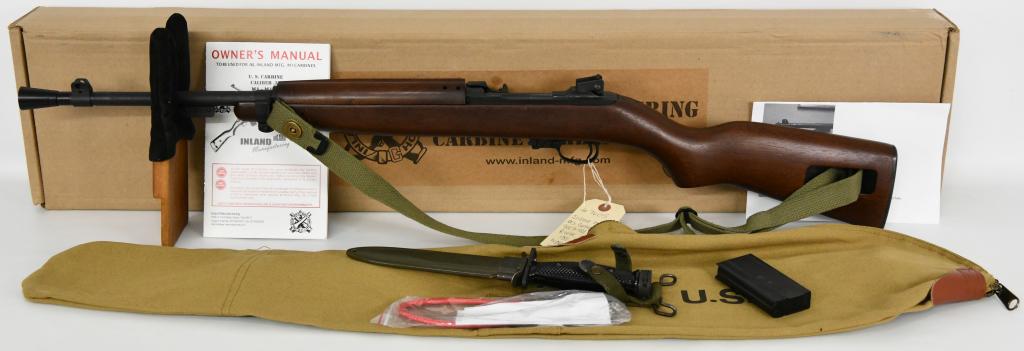 Inland MFG M1 Jungle Carbine Rifle Package: Up Next We Have a Beautiful Inland MFG Jungle M1 Carbine Semi Auto Rifle Chambered in .30 Carbine, 16.25" Barrel, 15 Round Magazine, Hardwood Stock, Parkerized, and Comes in the Factory Box With a B.M