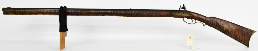 Beautiful William "Bill" Large Flintlock Rifle: Up Next We Have a Very Beautiful Flintlock Rifle By William "Bill" Large, One Of The Best Barrel Makers Back in The 50's and 60's, His Guns are Still Winning Matches. This Rifle is Chambered in .45 Ca
