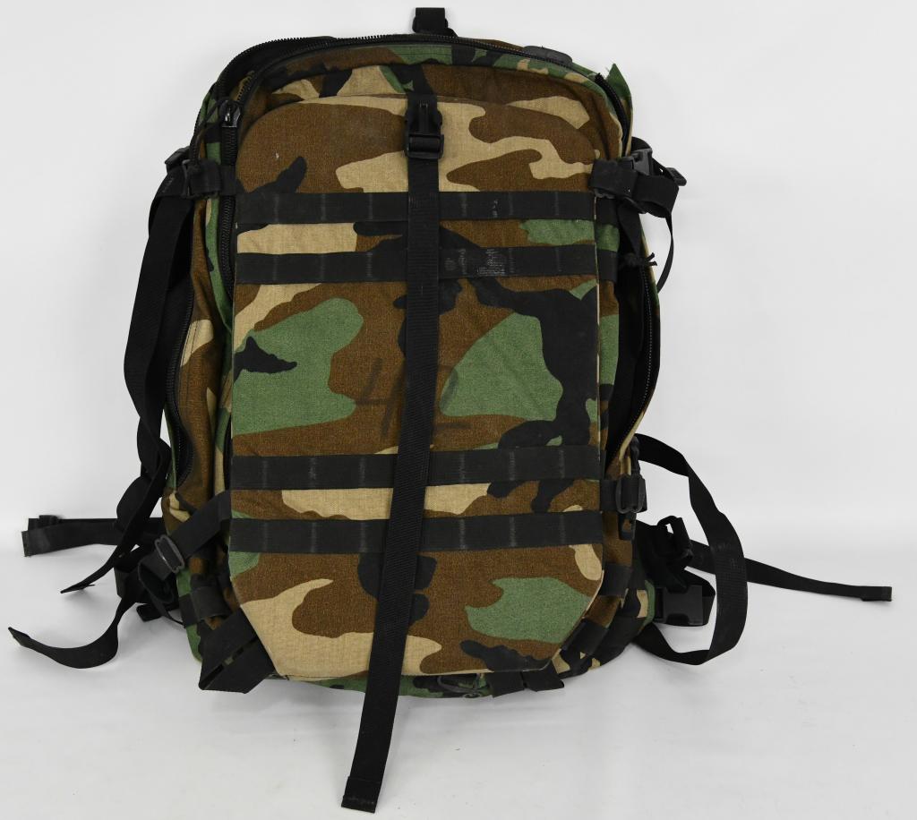 Gregory Spear Patrol Pack Camo USGI Special Force: Gregory SPEAR Patrol pack Subsystem Woodland Camo USGI Special Forces UM21, appears in like new condition. 0403 Made in USA. Super nice pack, medium size comes with heavy duty zippers, MOLLE webbing, 