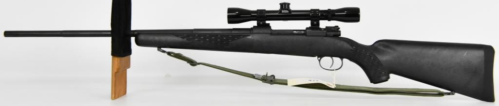 Fab Nat D'Armes De Guerre Herstal Belgique Sporter: Here We Have What I Believe to be a Belgian made FN Mauser 98 Sporter Chambered in .308 Marked Fab Nat D'Armes De Guerre Herstal Belgique. It is set in a Synthetic Monte Carlo Stock, with a Nylon Web 