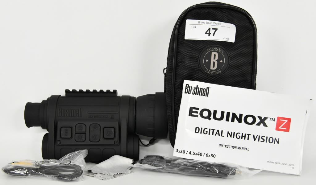Bushnell Equinox Z Night Vison Monocular 6x50mm: With the digital Equinox Z Night Vision monoculars from Bushnell, you’ll be able to enjoy outstanding optical clarity, ultimate illumination and an unmatched field of view. Features such as zoom, im