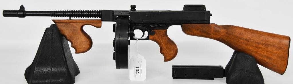 Denix Replica M1928 Military Thompson Machine Gun: Up Next is a Quality and Heavy Duty, With life like weight, We Have a Denix Replica 1928 Military Thompson Machine Gun Non-Firing Rifle. It Comes With a Detachable Drum Mag and a Stick Mag. Excellent