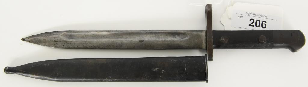 Turkish ASFA Bayonet & Scabbard: Turkish ASFA Bayonet & Scabbard, Blade Measures Approx 10" Long & Measures Approx 15" Long Overall , Numbered 3838
