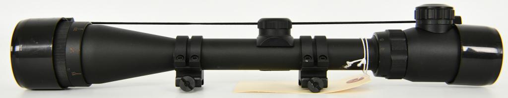 Bushnell Banner Rifle Scope 4-16x40mm Red & Green: Up Next We Have a Bushnell Banner Rifle Scope 4-16x40mm Red and Green Illuminated T Dot Reticle Scope in Matte Finish. Overall in Great Pre-owned Condition. Comes W/ Rings More From The Internet Below