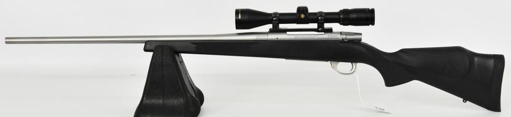 Weatherby Vanguard .300 Winchester Magnum Rifle: Up Next We Have a Weatherby Vanguard Bolt Action Rifle Chambered in .300 Winchester Magnum, Two Tone Satin Finish, Black Synthetic Monte Carlo Stock, and Topped With a One Piece Scope Mount and a Bush