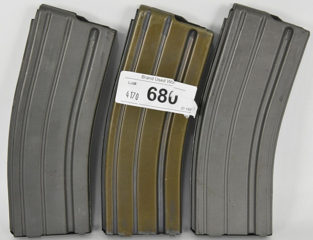 Lot of 3 AR-15 .223 30 Round Magazines: This Lot Includes 1 Kay Industries Marked & 2 Unmarked
