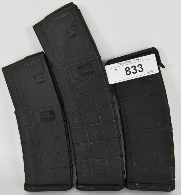 Lot of 3 AR-15 Magazines Promag & Magpul: Up Next is a Lot of 3 AR-15 Magazines, 1 Magpul Pmag-30, 1 Promag 40 Round, and One Promag 30 Round. 5.56X45