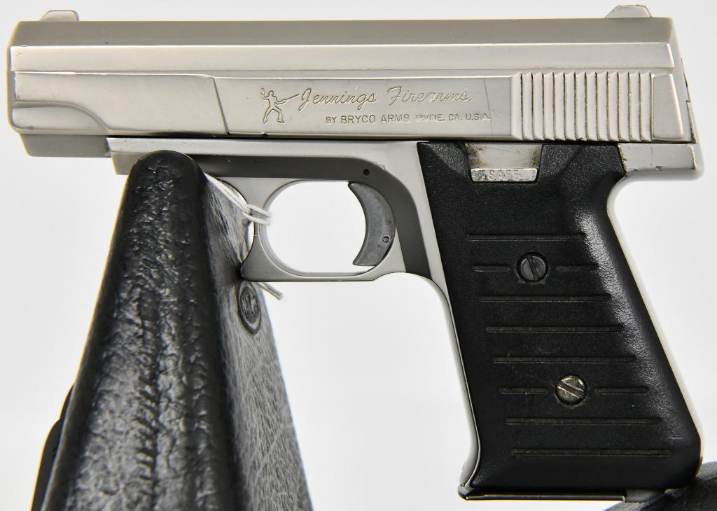 Bryco Jennings Model 59 Semi Auto Pistol .380: Up Next We Have a Bryco Jennings Model 59 Semi Auto Pistol Chambered in .380 ACP, Comes with 1 Magazine, In Good Pre-owned Condition.