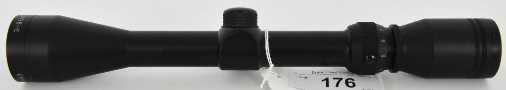 3-9X40 Matte RifleScope: Lot contains a nice 3-9X40 Riflescope, matte finish measures approx 13" in length with a 1" tube, appears unbranded, in real nice condition with minor wear marks nothing significant, cross hairs look 