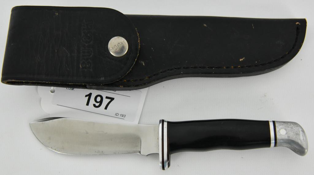 Buck Knives 0103 Skinner Fixed Blade Knife w/Leath: Buck Knives 0103 Skinner Fixed Blade Knife with Leather Sheath RAZOR SHARP BLADE - Extra Wide 4" 420HC Steel Blade has excellent strength, edge retention and corrosion resistance. Full Tang Constructi