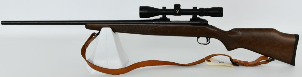 Savage Arms Model 10 Bolt Action .270 Short Mag: Up Next We Have a Savage Arms Model 10 Bolt Action, Savage 10 10GXP3 Chambered in .270 WSM and Topped With a Simmons 8-Point 3-9x40mm Scope, Accu Trigger, and Equipped With a Leather Sling on Swivel R