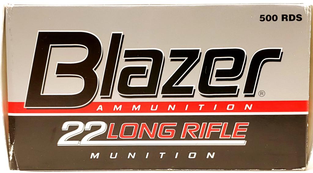 500 Rounds Of Blazer .22 LR Ammunition: Blazer Ammunition 22 Long Rifle 40 Grain Lead Round Nose Blazer is known in the shooting sports industry for having reliable ammunition that delivers exceptional performance time and time again. Blaze