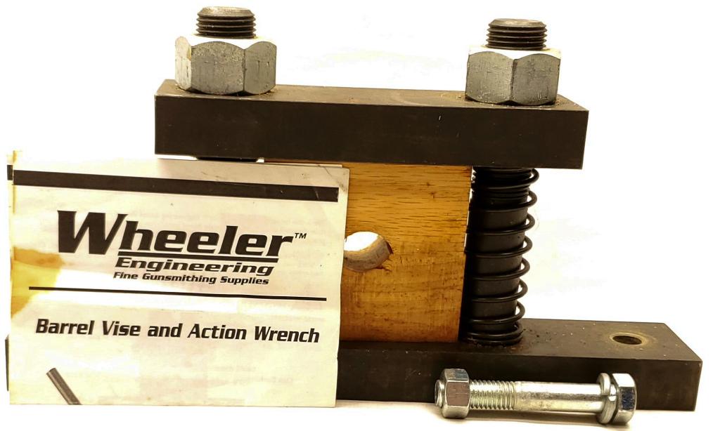 Wheeler Engineering Barrel Vise In Box: With 2 Wood Bushings Solid Barrel Vise Heavy Duty