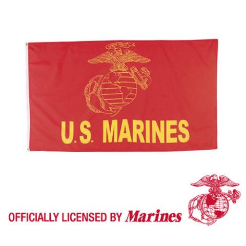 Flag of US MARINE RED: New in the package two metal eyelets for fixing dimensions: 90cm x 150cmmanufacturer: ROTHCO