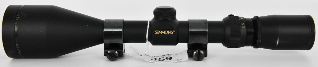 Simmons Pro 50 3.5-10x50 WA Rifle Scope: Up Next We Have a Simmons Pro 50 3.5-10x50mm Wide Angle Rifle Scope Equipped With Weaver 1" Rings, Overall in Great Pre-owned Condition, More From The Internet Below: Simmons Pro50 3.5-10x50mm Matte B