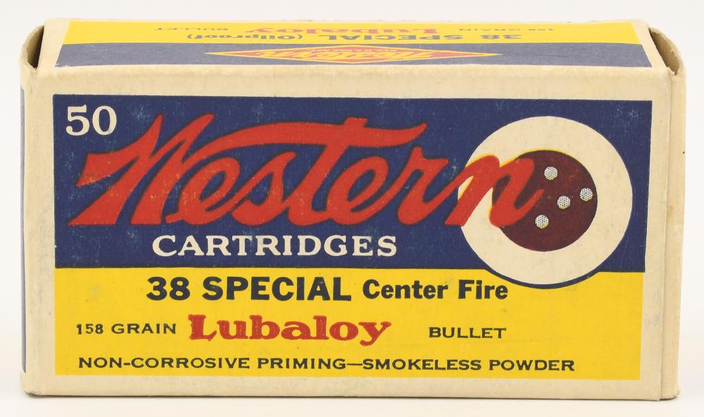 Vintage Western Cartridges 38 Special Center: Fire-Box ONLY; in super condition, the best I have ever personally seen, catch yourself a great deal if you collect these ammo boxes!!