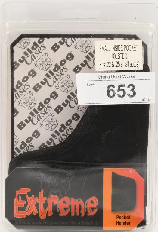 Bulldog Cases Small Inside Pocket Holster: Mini Autos Ambidextrous Nylon Black BD-IPS-"Pocket Holsters" offer a uniquely fused padding that helps conceal the outline of the pistol while protecting the user's leg from the sharp edges of the pis