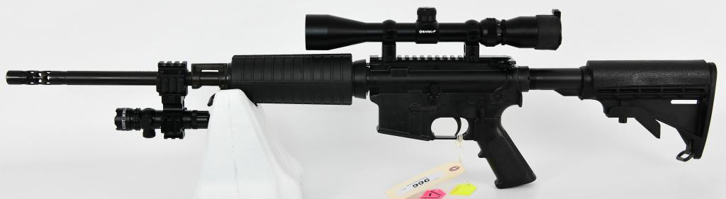 Bushmaster BFI XM-15 E2S HBAR 5.56 NATO: Up Next We Have a Bushmaster BFI XM-15 E2S HBAR Semi Auto AR-15 Rifle Chambered in 5.56 NATO, 1/9 Twist, Railed Flat Top Equipped With a Barska 3X9 Scope, Adjustible Rear Stock, Pistol Grip, and Fitte