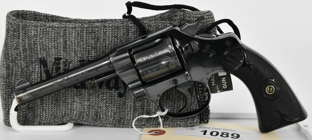 Colt Police Positive Revolver .32 Police 1923: Up Next We have an Oldie, This Colt Police Positive Revolver is Chambered in .32 Police Ctg, 4" Barrel, With a Serial #197799 Which Dates it to1923! in Overall Great Old Condition and Comes in a Soft 