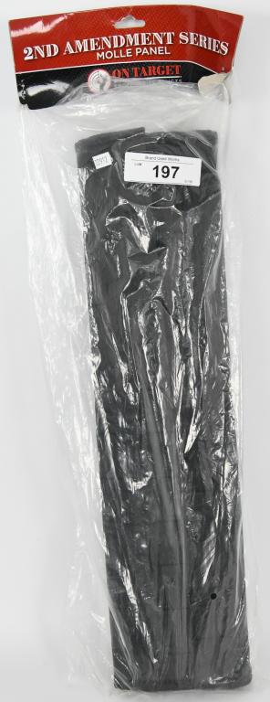 2nd Amendment Series Gun Safe Molle Panel NIP: Molle Panel 2nd Amendment Series Gun Safe Panel: Molle Panel built for use within your Gun Safe, Wall or Gun room Built for you to design and set up as needed 2 pc Gun Strap Harness included 1 set of