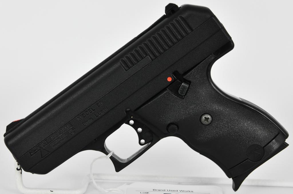 Hi-Point Model C9 9MM Semi Auto Pistol: Up Next is Hi-Point Model C9 Semi Auto Pistol, Chambered in 9MM, Comes with one Magazine. Appears in Excellent Like New Condition, More from the Internet Below: The Model C-9 is a compact, single-stac