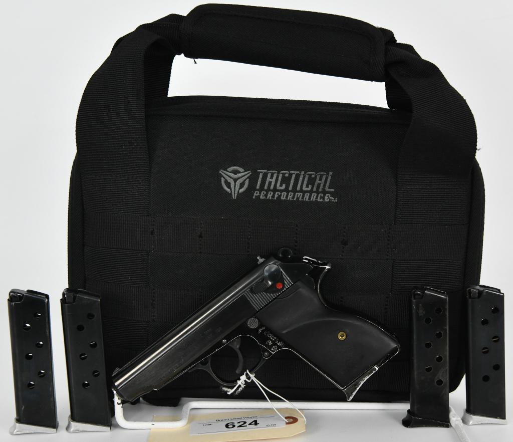 Hungarian FEG PA-63 Semi Auto Pistol 9MM MAK: Hungarian PA-63 Pistol, Semi-Auto, Aluminum Frame W /Black Slide. Chambered in 9x18, Comes With Five 7 Round Magazines, Imported by CAI, and Comes in a Nice Tactical Performance Padded Softcase. Overa