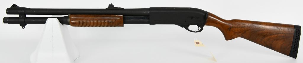 Remington 870 Police Magnum 12 Ga Pump Shotgun: Here we have a Remington 870 Police Magnum Pump Action Shotgun Chambered in 12 Gauge, Accepts 2 3/4" & 3" Shells, IMP Cyl, 20" Barrel With Front Sight, Extended Mag Tube, GG&G Sling Ring, and in Overa