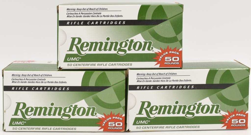 150 Rounds Of Remington UMC .223 Rem Ammunition: 150 Rounds Of Remington UMC .223 Rem Ammunition 55 Grain FMJ 3240fps For nearly 140 years, the Union Metallic Cartridge Company name has been synonymous with some of the finest ammunition made in the