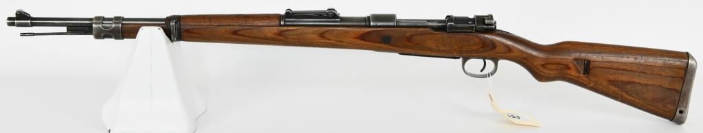 WWII German Mauser K98 Rifle BYF 44: Up Next We Have a fairly early 1944 production Mauser Oberndorf made byf 44 coded K98k Service Rifle, Chambered in 8MM, Waffen Proofed Receiver. Comes With Cleaning Rod, Overall in Great Condition. No