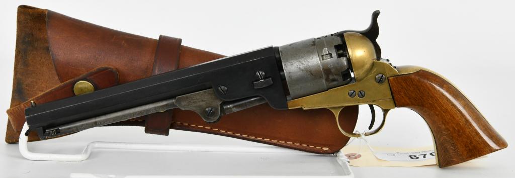 FIE 1851 Confederate Navy Black Powder Revolver: Up Next We Have a FIE Marked 1851 Confederate Navy Black Powder Revolver it replicates one of widely used sidearms of the American Civil War. The 1851 is .44 caliber, and uses a single-action trigger.