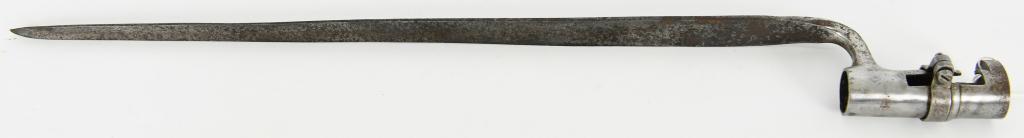 U.S. MODEL 1835 / 1842 SOCKET BAYONET: U.S. MODEL 1835 / 1842 SOCKET BAYONET This Federal accoutrement is an original and handsome angular socket bayonet made for the Model 1835 / 42 musket. The term angular bayonet refers to the type most