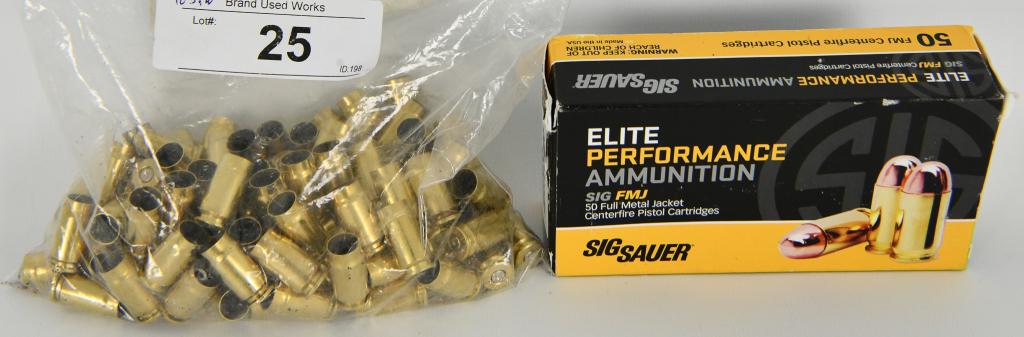 Approx 147 Count Of .357 Sig Empty Brass Casings: Approx 147 Count Of .357 Sig Empty Brass Casings, Cleaned & Polished