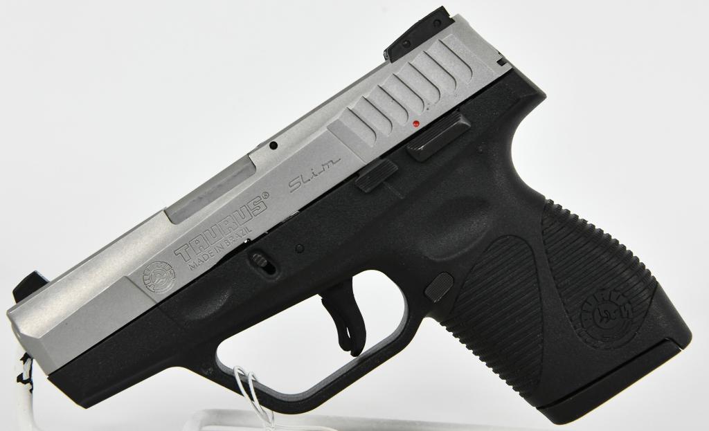 Taurus Model 709 Slim 9mm Concealed Carry Pistol: Up Next We Have a Taurus Model 709 Slim Concealed Carry Pistol Chambered in 9mm, It Comes With One Factory Magazine, Overall in Excellent Like New Condition. More From The Internet Below: “SLIM” i