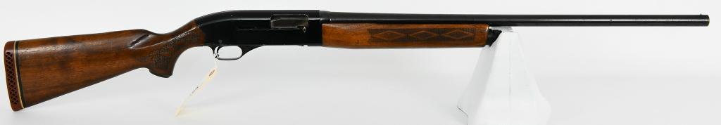 Winchester Model 1400 Semi Auto 12 Ga Shotgun: Up next is a Winchester Model 1400 Semi Auto Shotgun Chambered in 12 Gauge 2 3/4" shells with a Mod Choke. 28" barrel with front bead sight, Factory Butt Pad and Checkered Wood Furniture. Serial #1143