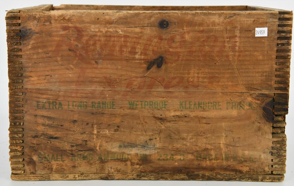 Vintage Remington Express Wood Ammunition Crate: Vintage Remington Express Wood Ammunition Crate, Marked Remington Express 12 Ga 2 3/4" Shotshells Most Of The Writing Is Fading & Shows Signs Of Cracking & Ware But That Comes With Age , Measures Appr
