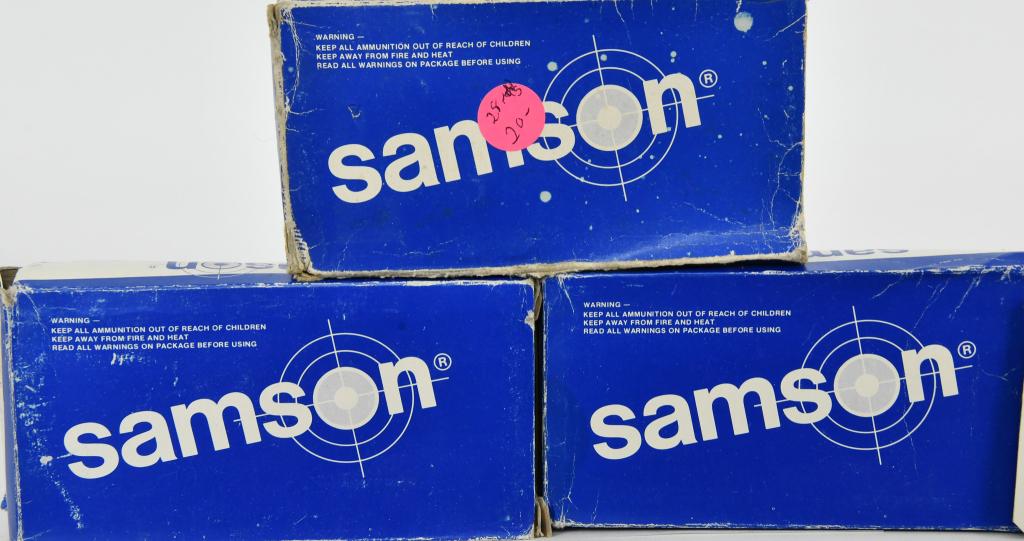 118 Rounds Of Samson .41 AE Ammunition: 100 Rounds of Samson .41 AE Ammunition, 200 Grain Full Metal Jacket Flat Nose , .41 x 22 Caliber Ammunition