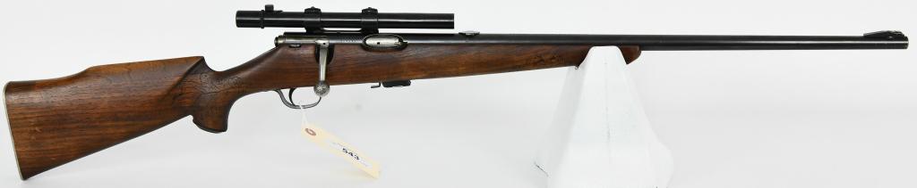 Savage Model 23AA Sporter Bolt Action Rifle: Up Next We Have a Savage Model 23AA Sporter Bolt Action Rifle Chambered in .22 LR, and Topped with a Weaver M29-S Special Scope, Comes With One Factory Magazine, and Has a Schnabel Stock With Engraved