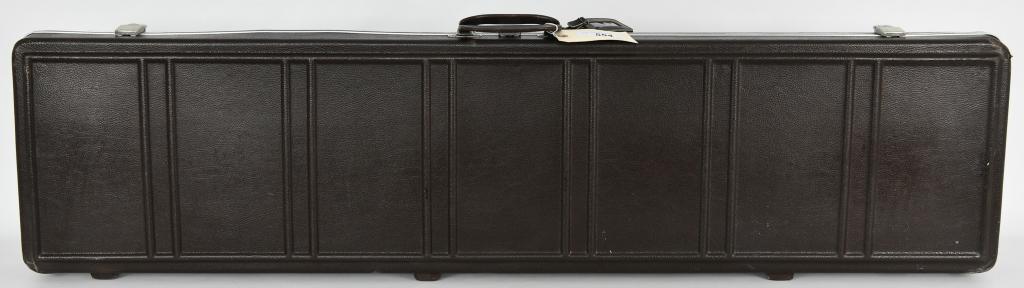 Vtg Challanger Rifle/ Shotgun Hardcase: Hardcase comes in Brown and has three locking latches (no key) comes with foam padding (aka Egg crate) heavy duty resin handles, measures approx 52x13x4" overall real nice condition