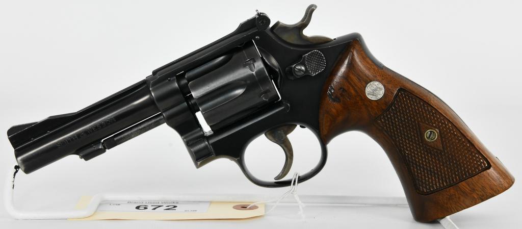 Rare Smith & Wesson K22 Masterpiece .22 LR: Up Next We Have a Rare Smith & Wesson K22 Masterpiece Chambered in .22 LR, Pinned & Reccesed, 4" Barrel, Original Diamond Target Grips With Silver Medallions, Consignor States He Bought it 50 Years ag