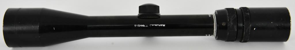Bushnell Sportview 3x-9xX38 wide angle T3938: Up next is a Bushnell Sportview Riflescope that is a 3x-9x X36 waterproof scope which comes in black and measures approx 12.5" in length and comes with 1" tube, overall condition is good, shows some m