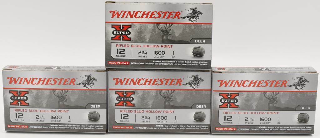 20 Rounds of Winchester Super-X 12 Ga Rifled Slugs: 20 Rounds of Winchester Super-X 12 Ga Rifled Slugs 2-3/4" 1 oz Rifled Slug Winchester Super-X ammunition has developed a reputation as being hard hitting and reliable. This rifled slug load is designe