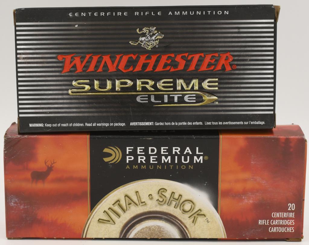 40 Rounds Of .300 Win Short Magnum Ammunition: 40 Rounds Of .300 Win Short Magnum Ammunition, 20 Rounds Are Winchester Supreme Elite 180 Grain XP3 & 20 Rounds Are Federal Premium 165 Grain Barnes Triple Shock Ammunition