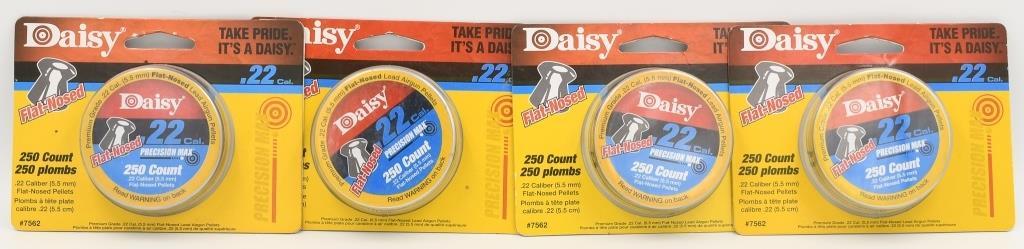 1000 Count Of Daisy .22 Cal (5.5mm) Pellets NEW: 1000 Count Of Daisy .22 Cal (5.5mm) Pellets NEW , Flat Nosed Pellets Premium Grade Lead Airgun Pellets Precision Max