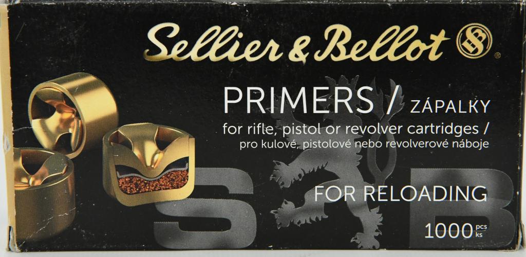 900 Count Of Sellier & Bellot Reloading Primers: 900 Count Of Sellier & Bellot Reloading Primers, For Rifles, Pistols, Or Revolver Cartridges